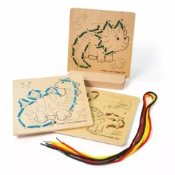 Bigjigs Lacing by Numbers - Dinosaurs