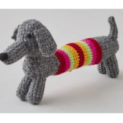 Buttonbag Crochet a Sausage Dog