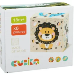Cubika ECO Wooden Blocks Animals