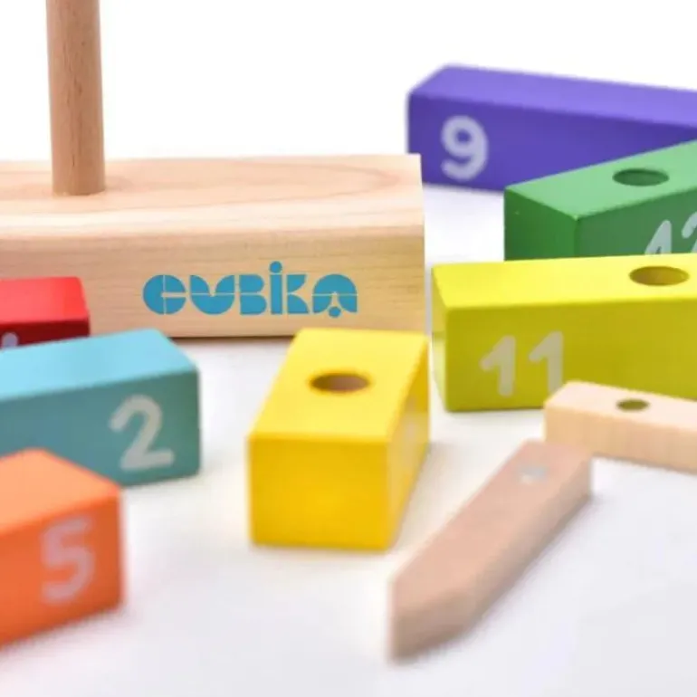 Cubika ECO Wooden Construction Clock