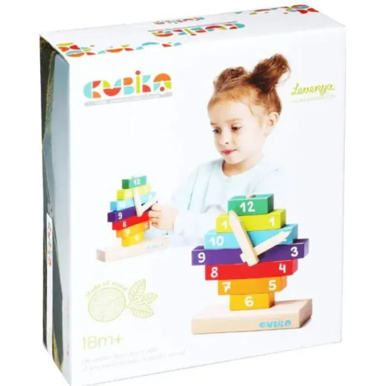 Cubika ECO Wooden Construction Clock