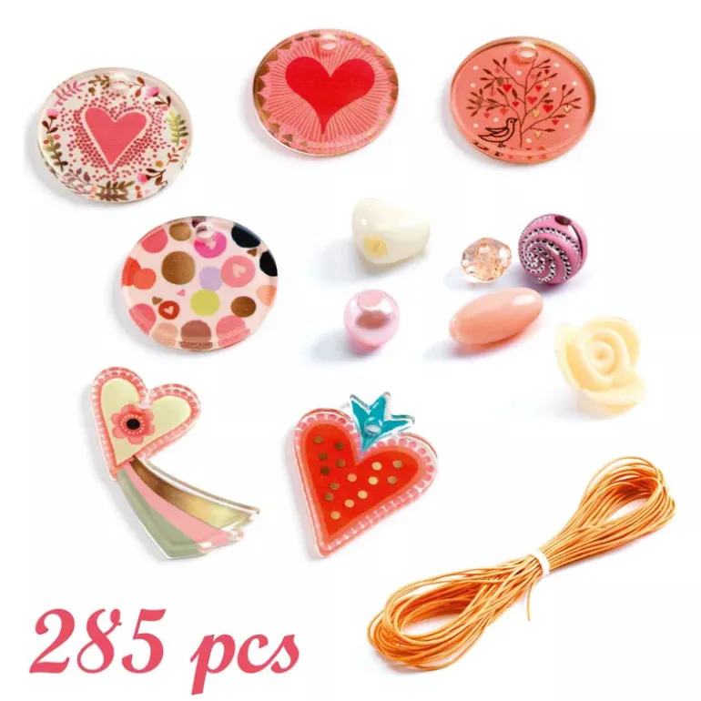 Djeco Beads & Jewelry Hearts