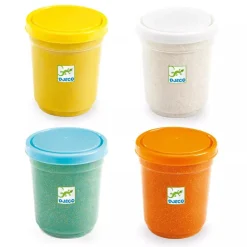 Djeco 4 pots of glittery play dough