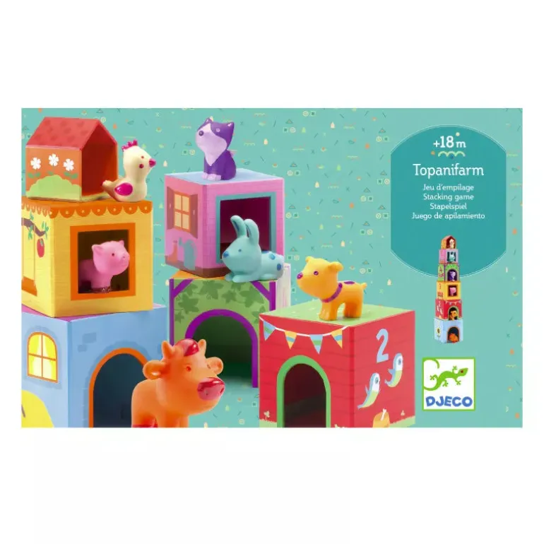 Djeco Blocks Topanifarm Stacking