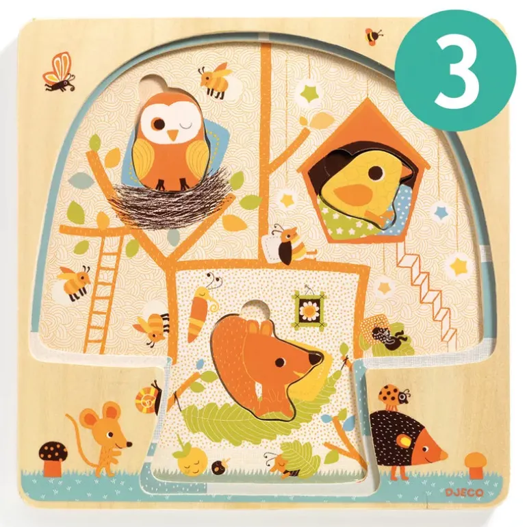 Djeco Chez Nut 3 layers Puzzle