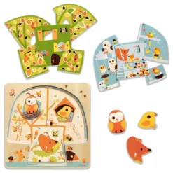 Djeco Chez Nut 3 layers Puzzle