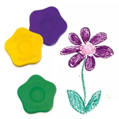 Djeco Crayons 12 Flower Crayons For Toddlers