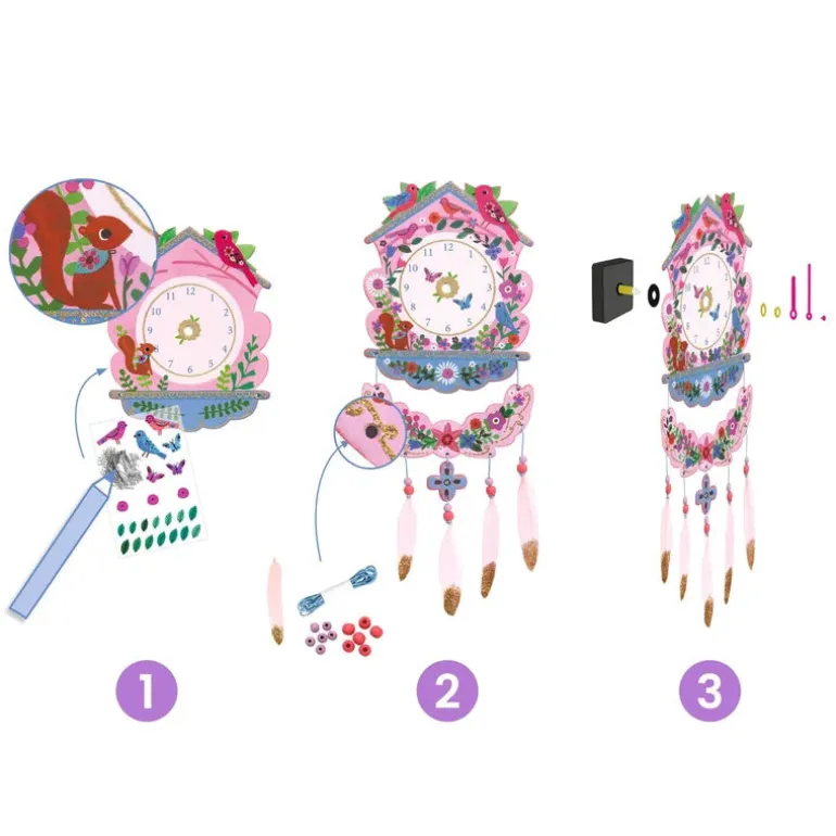 Djeco Create Do It Yourself Clock Cuckoo