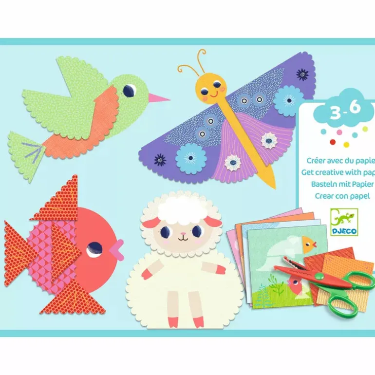 Djeco Create with Paper Crinkle cutting