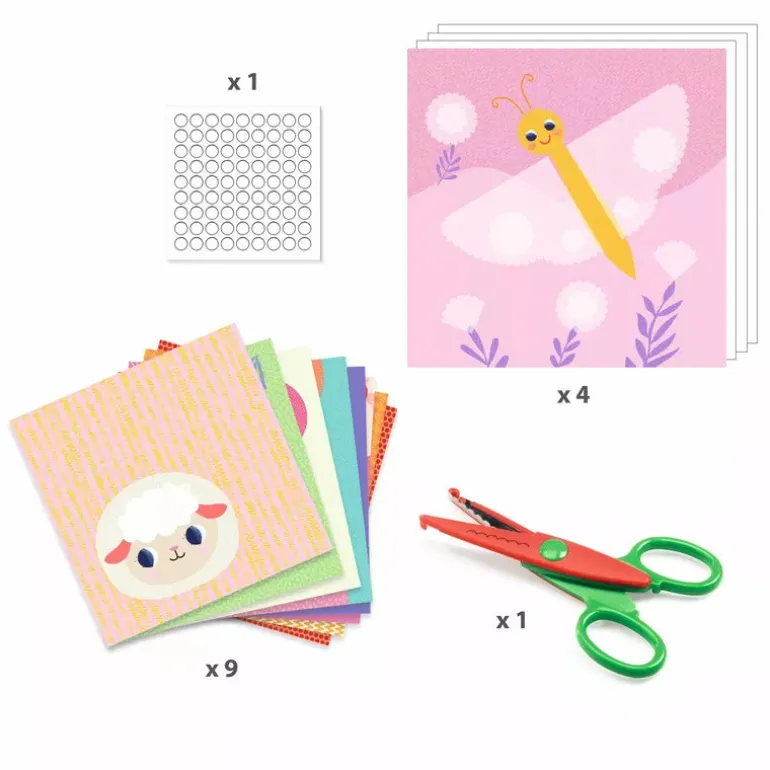 Djeco Create with Paper Crinkle cutting