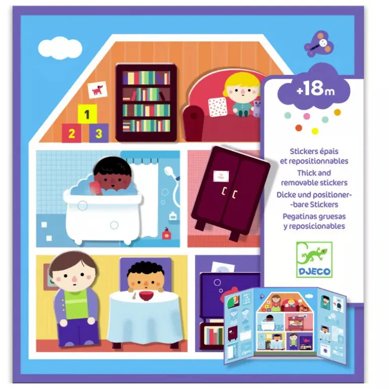Djeco Create with Stickers House