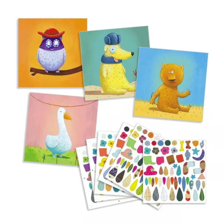 Djeco Create with Stickers Animals