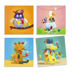 Djeco Create with Stickers Animals