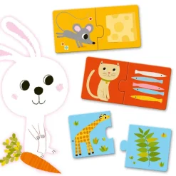 Djeco Educational Puzzles Duo Dinner’s ready!