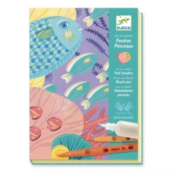 Djeco Felt Tips Brush Pens Under the Sea