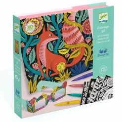 Djeco Felt Tips Brush Pens Set Fantasy Forest