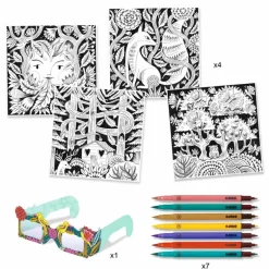 Djeco Felt Tips Brush Pens Set Fantasy Forest