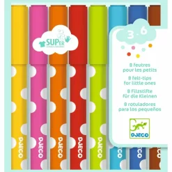 Djeco Felt-tips 8 felt-tips for little ones