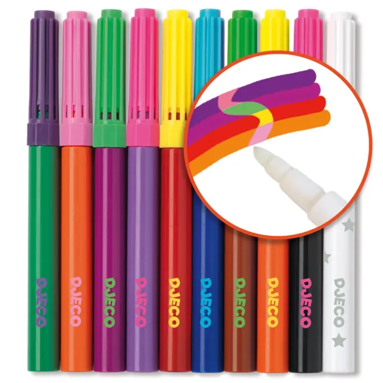 Djeco Felt-Tips 10 Magic Felt Tips