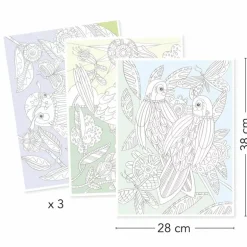 Djeco Large size colouring Birds