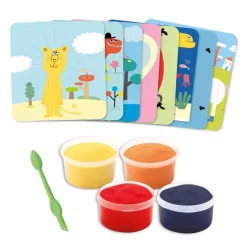 Djeco Light Clay Modellin Dough Drawings