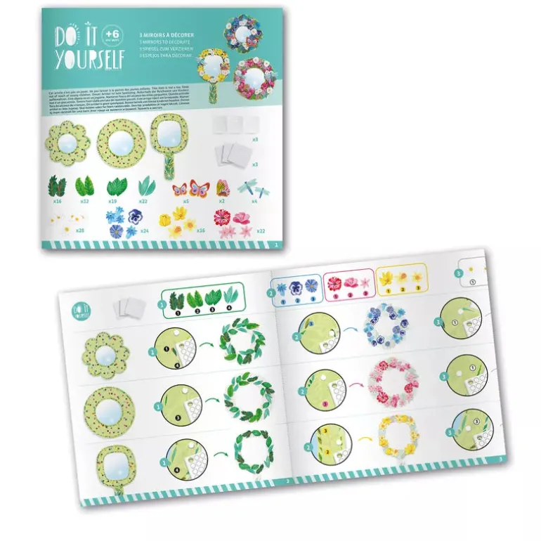 Djeco Mosaics & Stickers Pretty Flowers