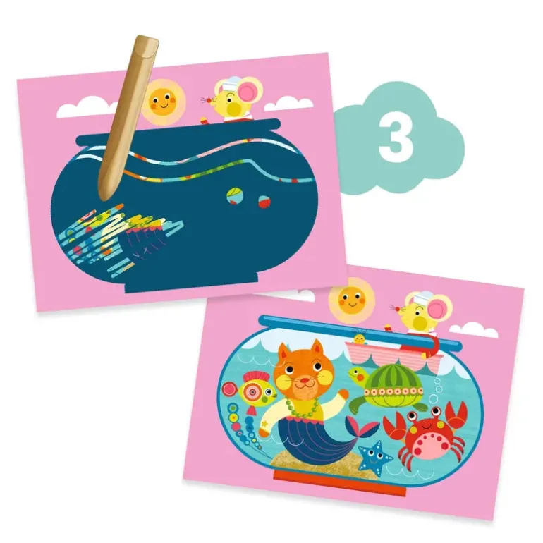 Djeco Multi-Activity Kits The cat and his pals