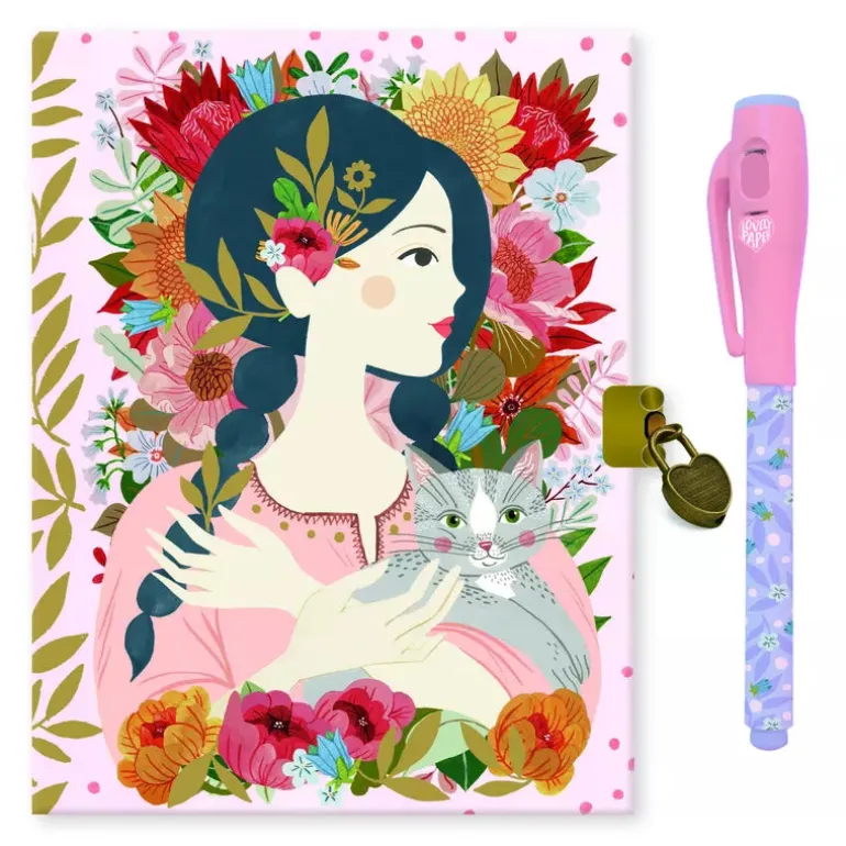 Djeco Notebooks Oana Secret Notebook Witn Magic Pen