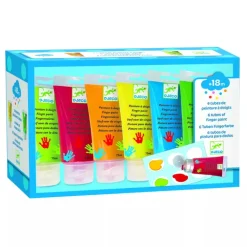 Djeco Paint For Little Ones 6 Finger Paint's Tubes