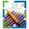 Djeco Pens & Markers- 10 Felt Brushes - Classic