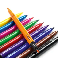 Djeco Pens & Markers- 10 Felt Brushes - Classic