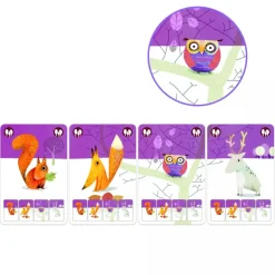 Djeco Playing Cards Happy Families Mini Nature