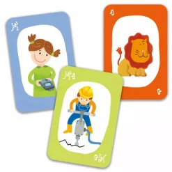 Djeco Playing Cards Mime & Sound Game Pouet pouet