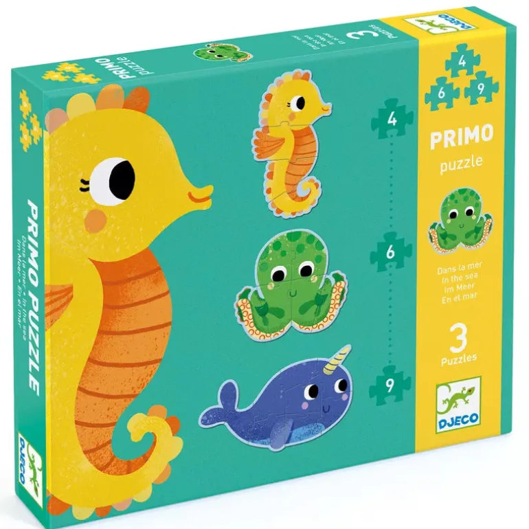 Djeco Progressive Puzzles In the sea 4, 6, 9 pcs