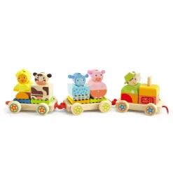 Djeco Pull along Activity Train Creaferme