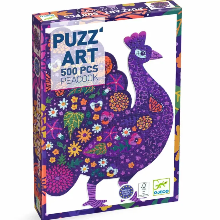 Djeco Puzz’Art Peacock -500 pcs