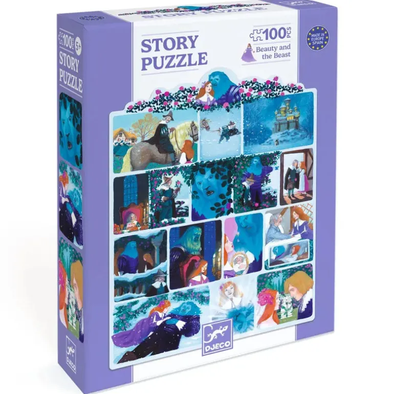 Djeco Puzzles Story Beauty and the Beast -100 pcs