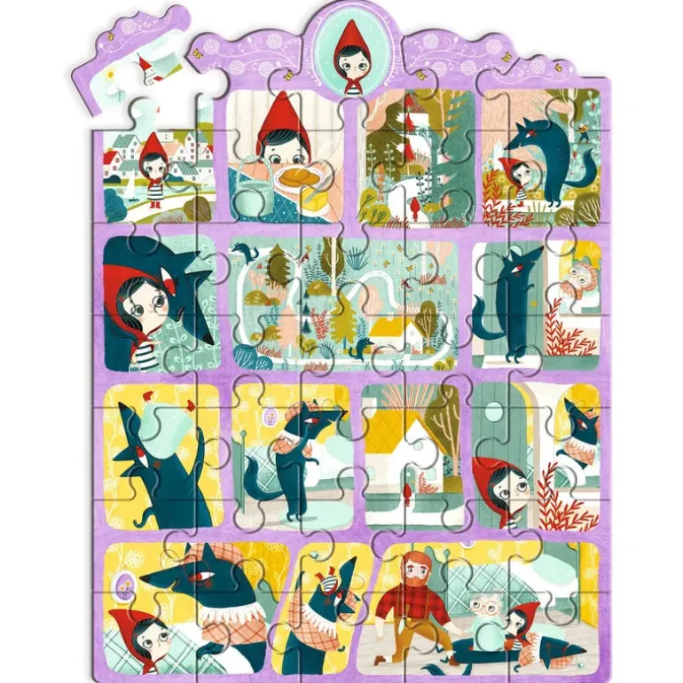Djeco Puzzles Story Little Red Riding Hood - 35 pcs