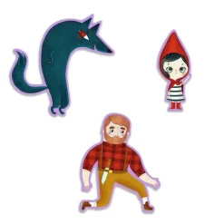 Djeco Puzzles Story Little Red Riding Hood - 35 pcs