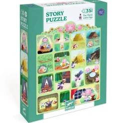 Djeco Puzzles Story The Three Little Pigs - 35 pcs