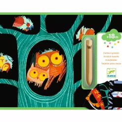Djeco Scratch Cards Learning About Animals