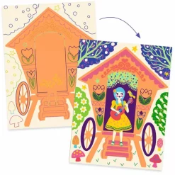 Djeco Scratch Cards Wacky houses
