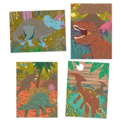 Djeco Scratch Cards When dinosaurs reigned