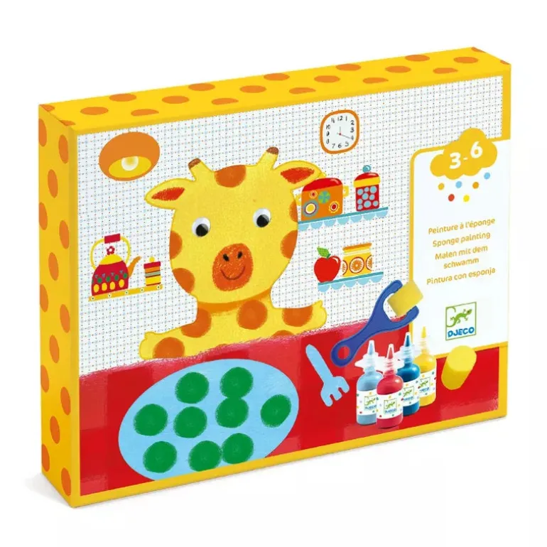 Djeco Sponge Painting Cuddly Toy Adventures