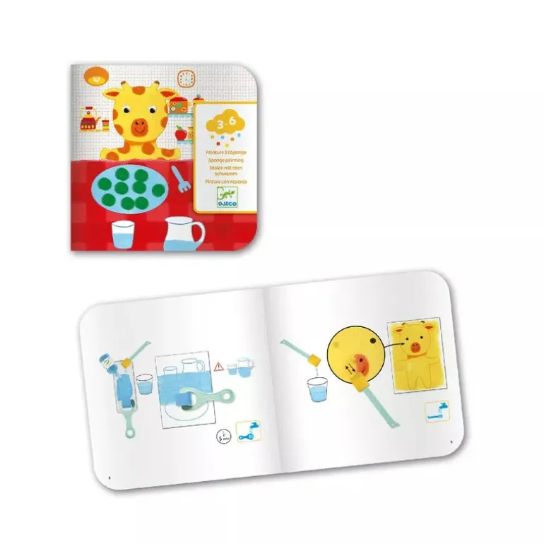 Djeco Sponge Painting Cuddly Toy Adventures