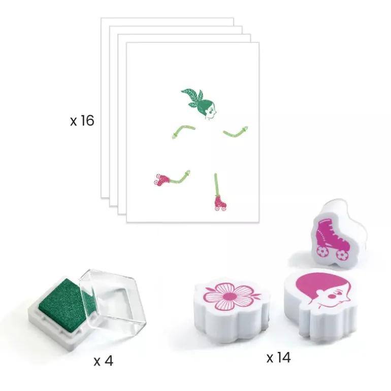 Djeco Stamps Flower girls