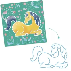 Djeco Stencils Horses