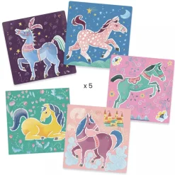 Djeco Stencils Horses