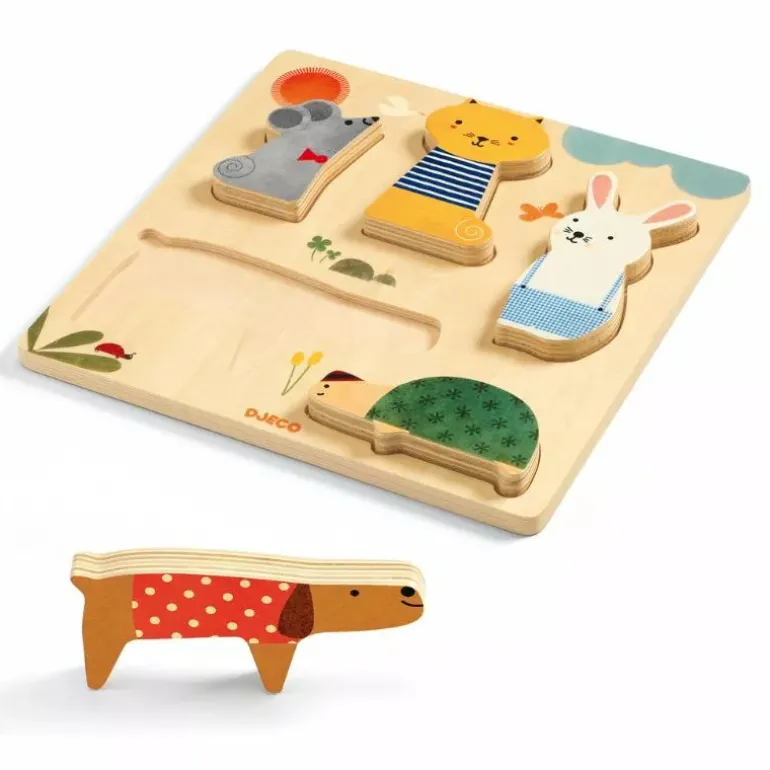 Djeco Wooden Puzzle Woodypets