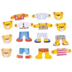 Dress up Puzzle Bear Family
